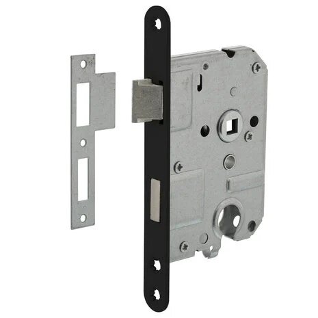 Mooi Deurbeslag Deurbeslag set met slot, cilinderrozet en deurklink Nova21 geveerd zwart Mooi Deurbeslag Deurbeslag set met slot, cilinderrozet en deurklink Nova21 geveerd zwart