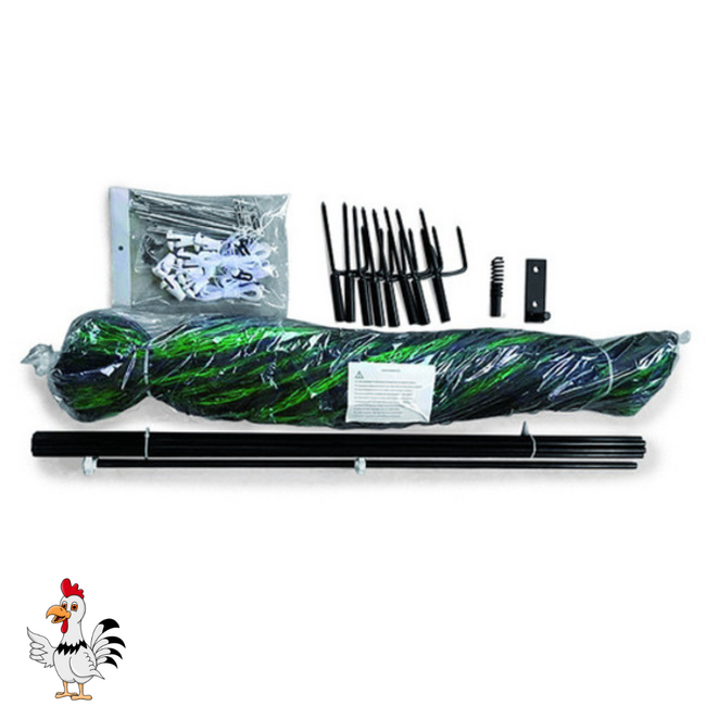 Kippenomheiningset – Ruim kippenverblijf – 21 x 1,25 meter