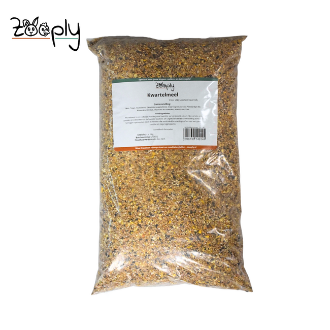 Kwartelmeel voor alle soorten kwartels – Speciaal voor kwartels vanaf 3 weken – 3 kg