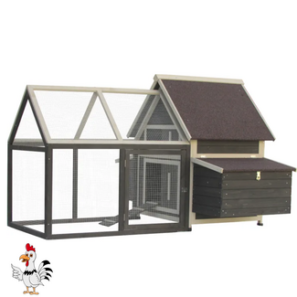 Flamingo Kippenhok met ren - 181 x 153,5 x 114 cm
