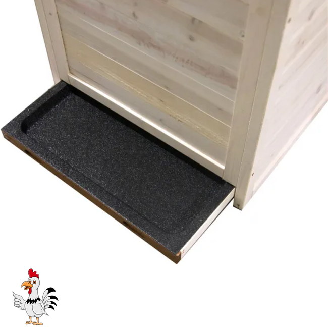 Kippenhok - Handig verblijf voor kippen - 104 x 67,5 x 91 cm - Wit