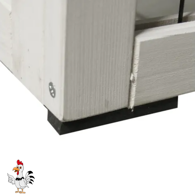 Kippenhok - Handig verblijf voor kippen - 104 x 67,5 x 91 cm - Wit