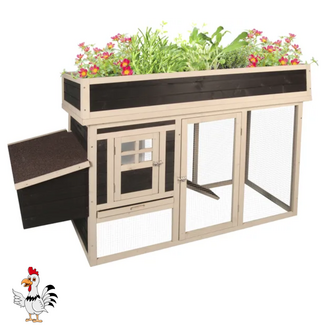 Flamingo Kippenhok met ren - 168 x 65 x 106 cm