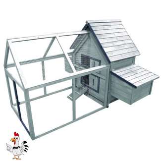 Flamingo Kippenhok met Ren - 165 x 115,8 x 112,5 cm