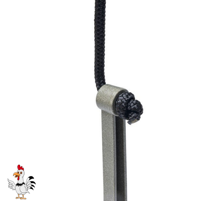 Kippenschommel – Houdt kippen bezig en actief - 40x5x30 cm – Grijs