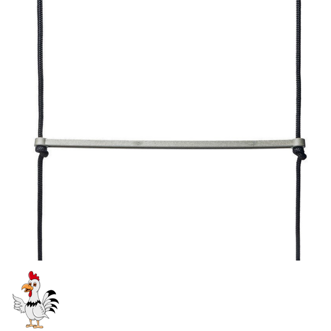 Kippenschommel – Houdt kippen bezig en actief - 40x5x30 cm – Grijs