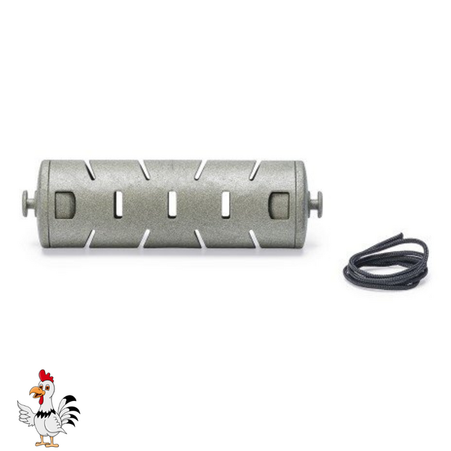 Snackroller – Speelgoed voor kippen - 22,5x6,5x6,5 cm – Grijs
