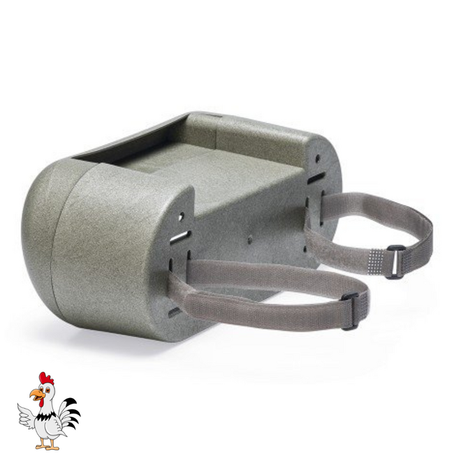 Voerbak – Handige voerbak voor kippen -  30x13x13 cm – Grijs