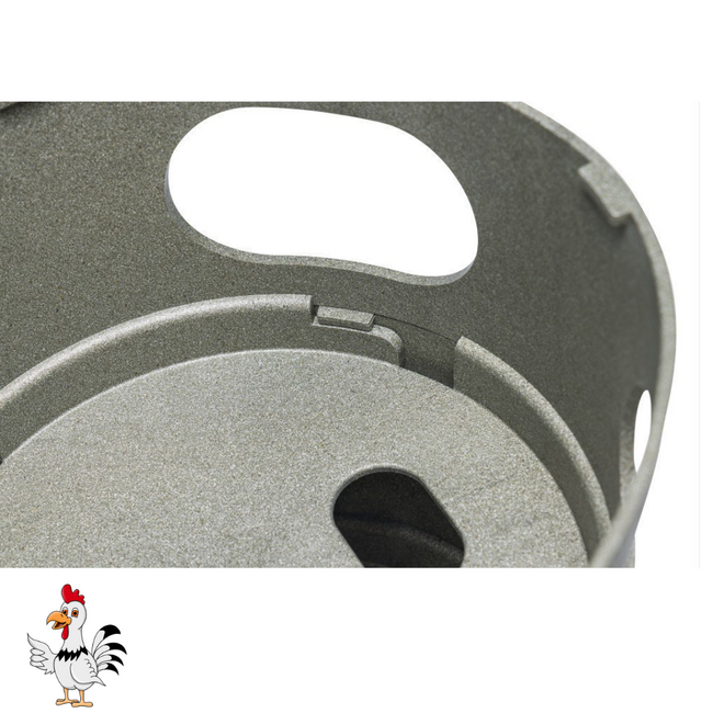 Voertoren – Handige voertoren voor kippen - 30x30x36 cm – Grijs