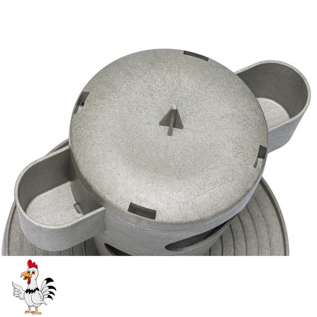 Snacktoren – Speelgoed voor kippen - 30x30x32,5 cm – Grijs