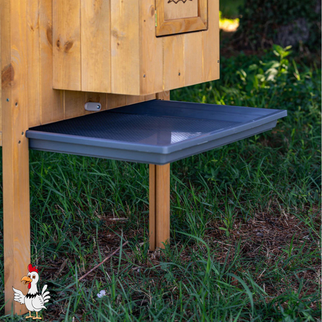 Kippenhok – Handig verblijf voor kippen - 124 x 98 x 110 cm - Bruin