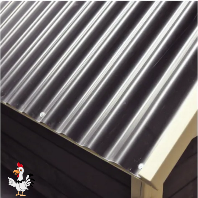 Kippenhok met ren - Handig verblijf voor kippen - 199,5 x 93 x 146 cm - Bruin