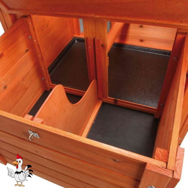 Kippenhok met ren - Handig verblijf voor kippen - 170 x 105 x 77 cm