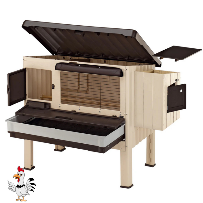 Plastic Kippenhok – Handig verblijf voor kippen - 160 x 139 x 110 cm