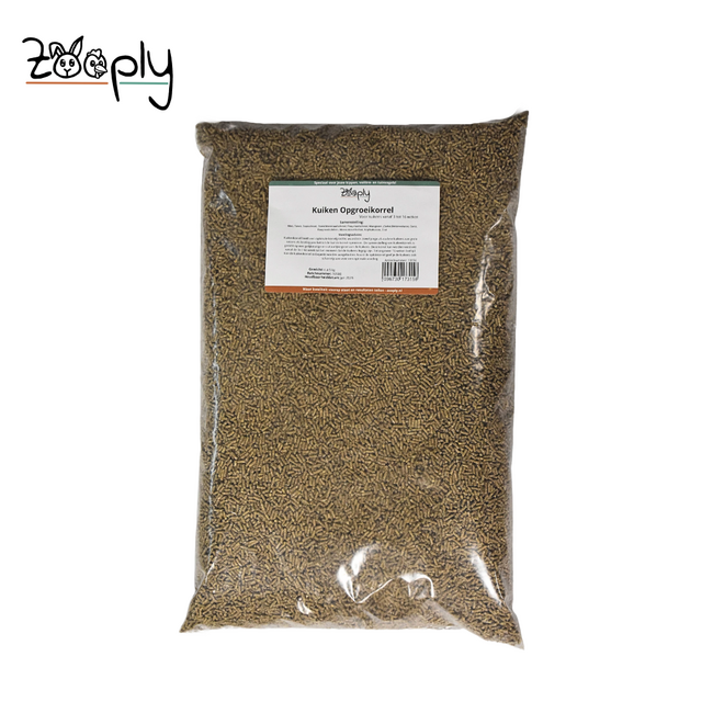 Opgroeikorrel voor jonge kippen en ander pluimvee – Volledige korrel voor kippen tot de eerste eieren – 5 kg