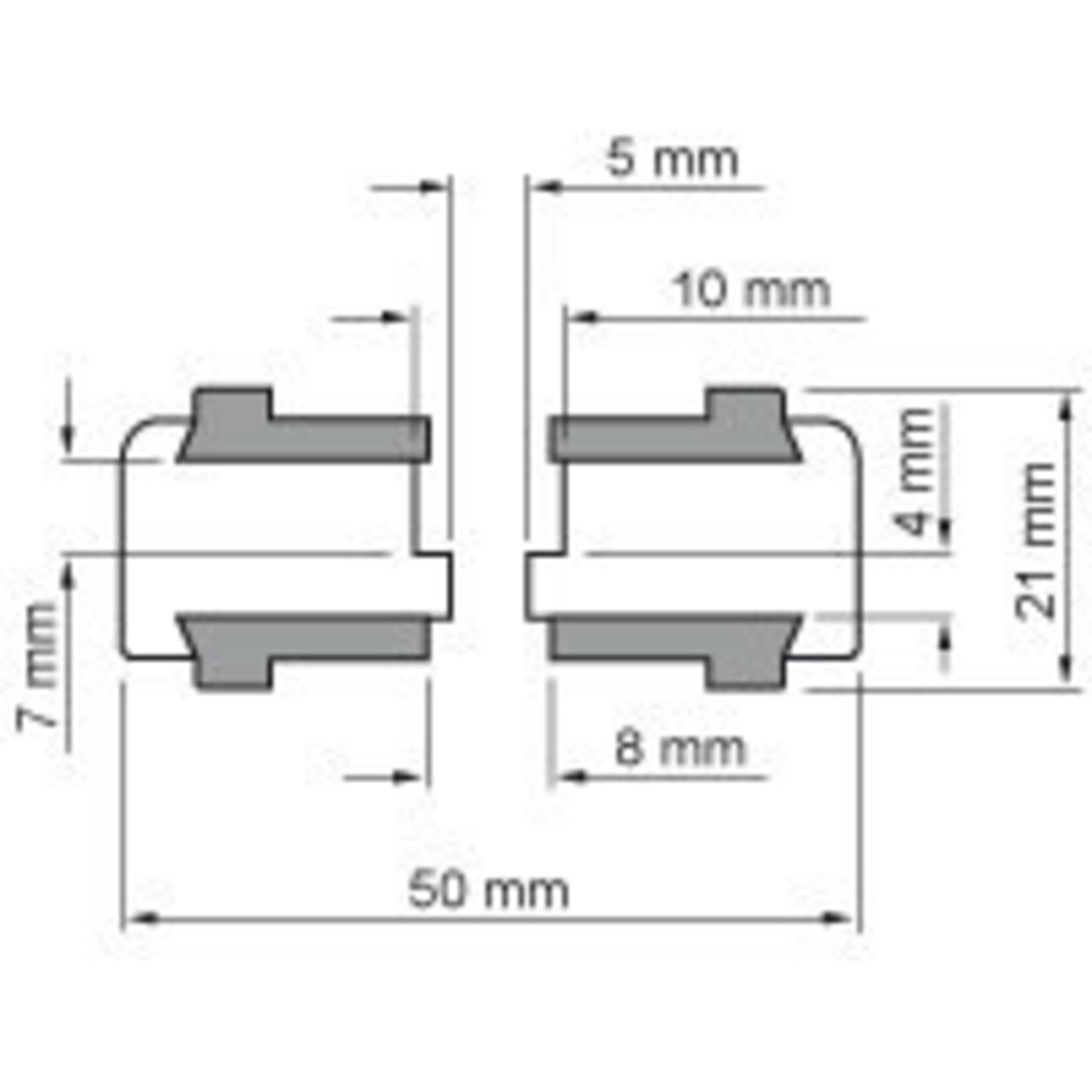 Dynavox Dynavox aluminium voeten  4 delig zilver