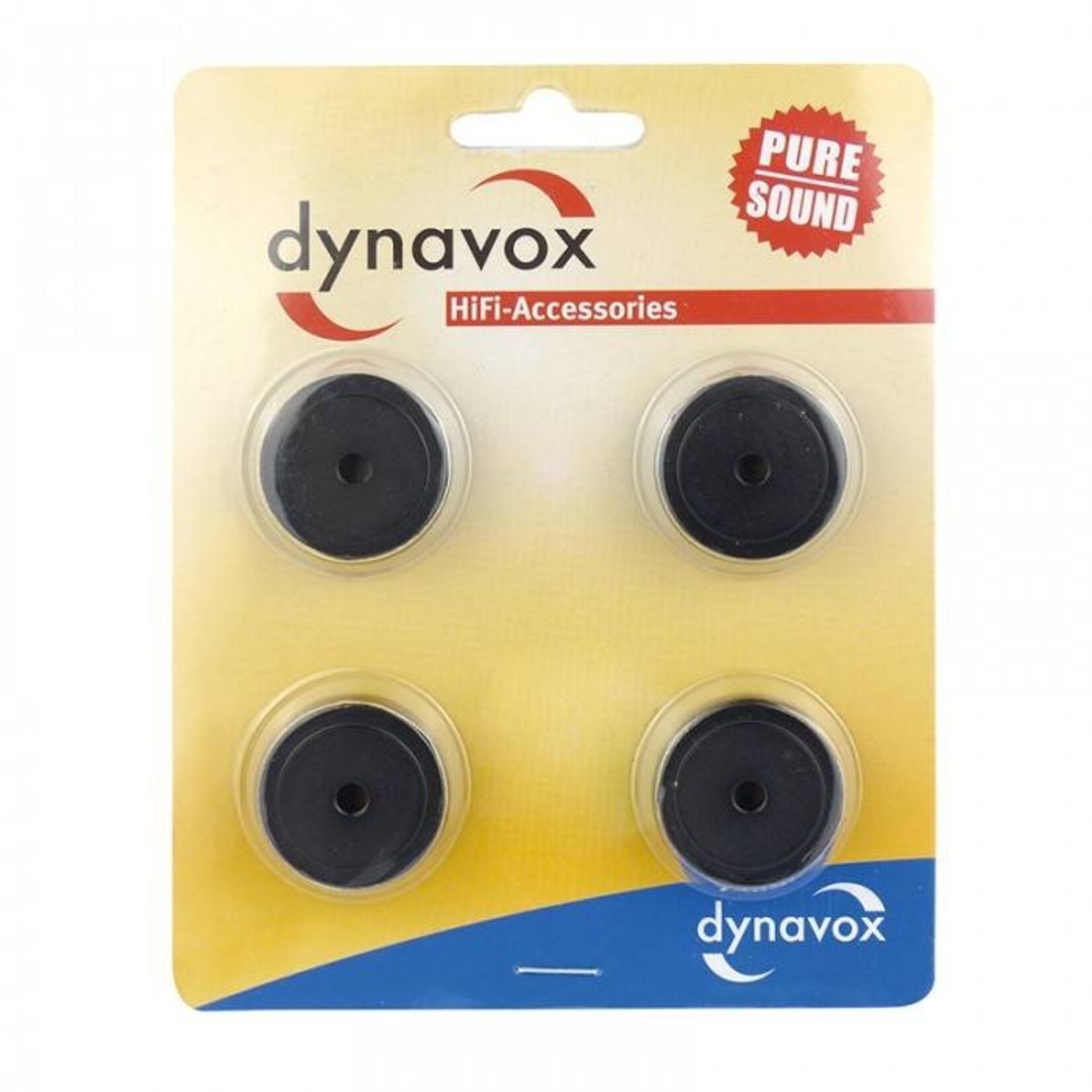 Dynavox Dynavox aluminium voeten 4 delig zwart