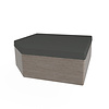 Spacover 1 schuine hoek B donker grijs
