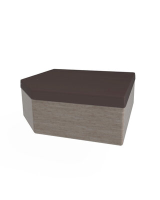 Skoy Spacover 1 schuine hoek B donker bruin