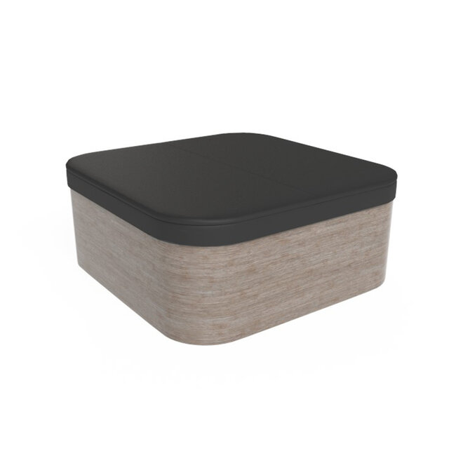 Skoy Spacover vierkant met afgeronde hoek zwart