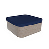 Spacover vierkant met afgeronde hoek  donker blauw