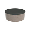 Spacover rond grijs