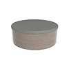 Spacover rond grijs