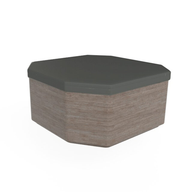 Skoy Spacover 4 schuine hoeken donker grijs