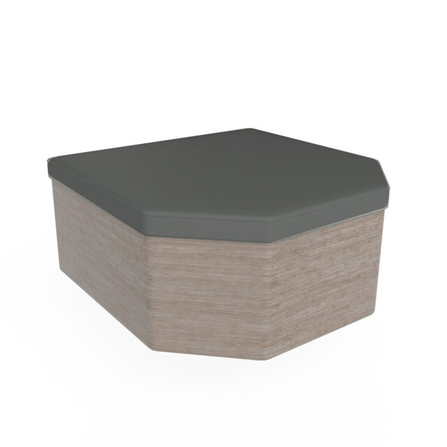 Skoy Spacover 2 schuine hoeken B donker grijs