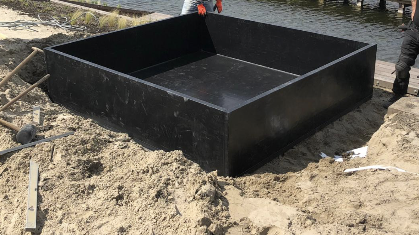 Skoy Kunststof inbouwbak 230x270x45 voor spa of jacuzzi