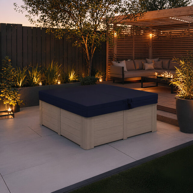 Skoy Spacover vierkant donker blauw
