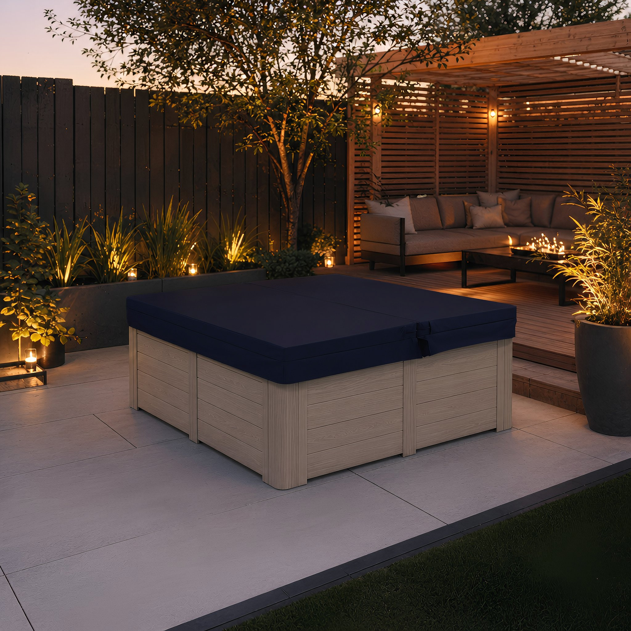 Skoy Spacover vierkant donker blauw