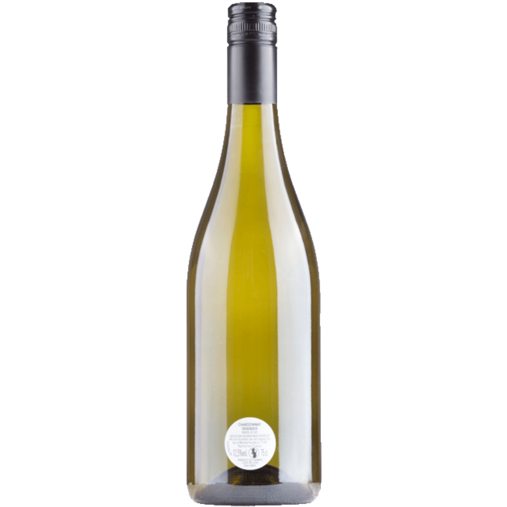 Chardonnay / Viognier zonder etiket, met backlabel