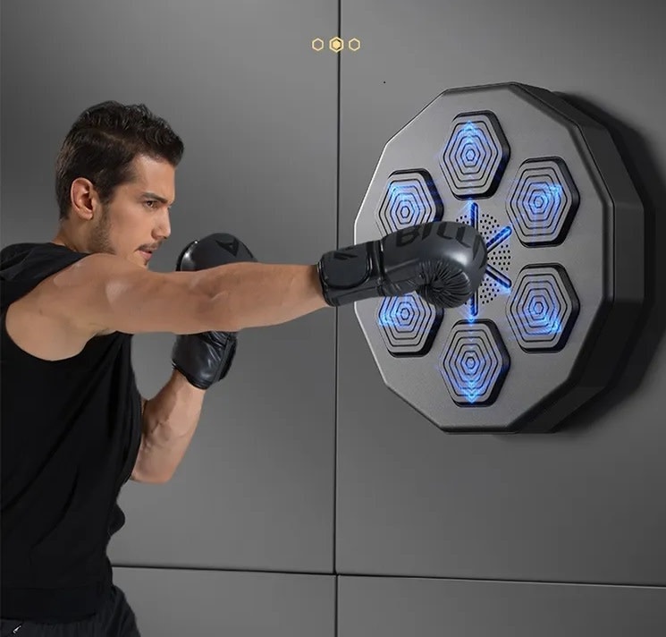 TM Smart Music Boxing Machine avec Bluetooth, sac de boxe, et ballon de boxe