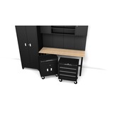 Système d'atelier modulaire premium TM, 6 pièces, noir mat