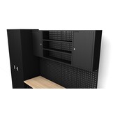 Système d'atelier modulaire premium TM, 6 pièces, noir mat