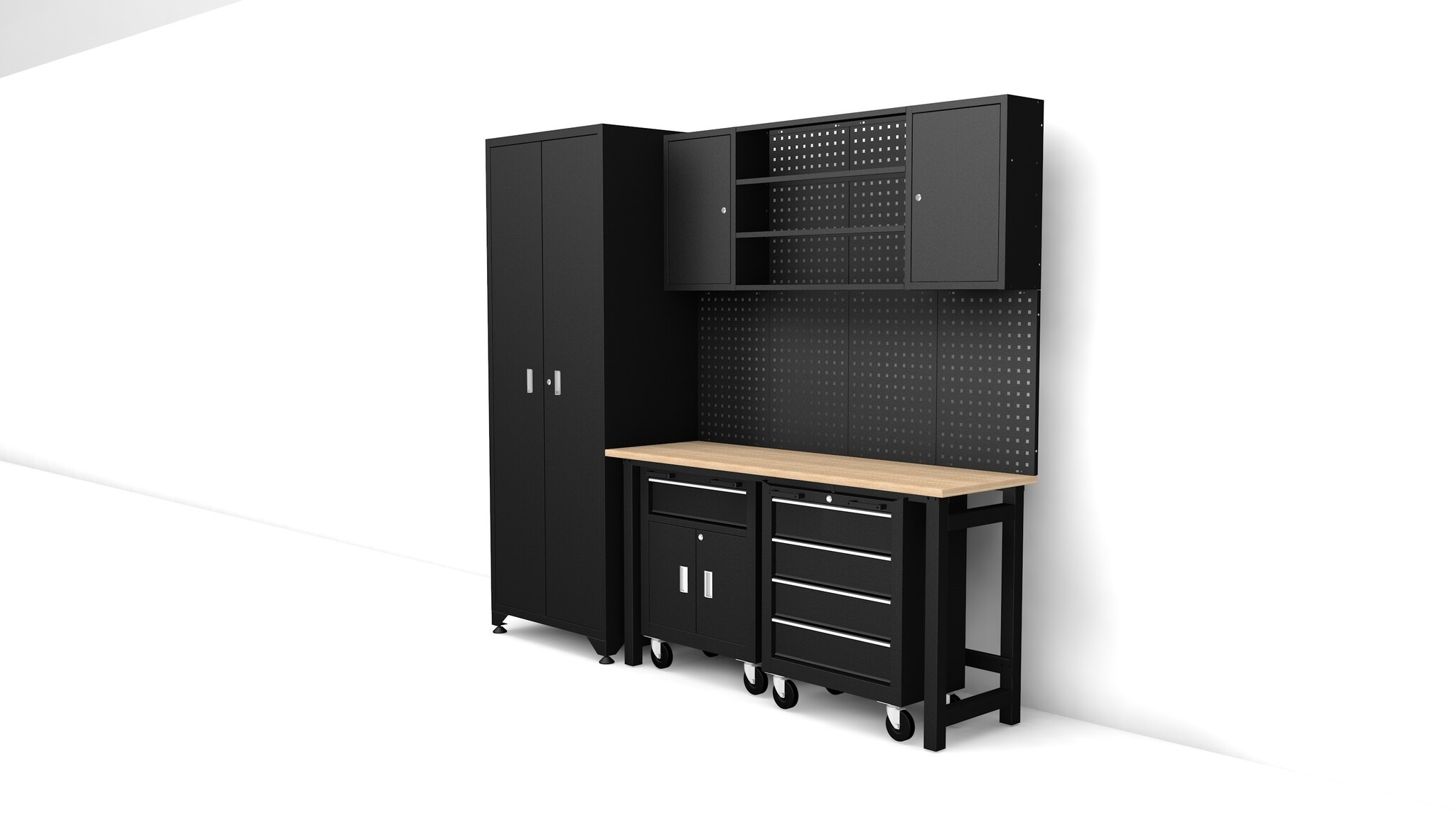 Système d'atelier modulaire premium TM, 6 pièces, noir mat