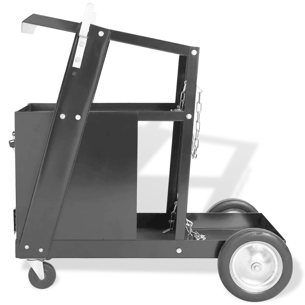 TM Chariot de soudage, chariot à outils avec 4 tiroirs, modèle noir 2