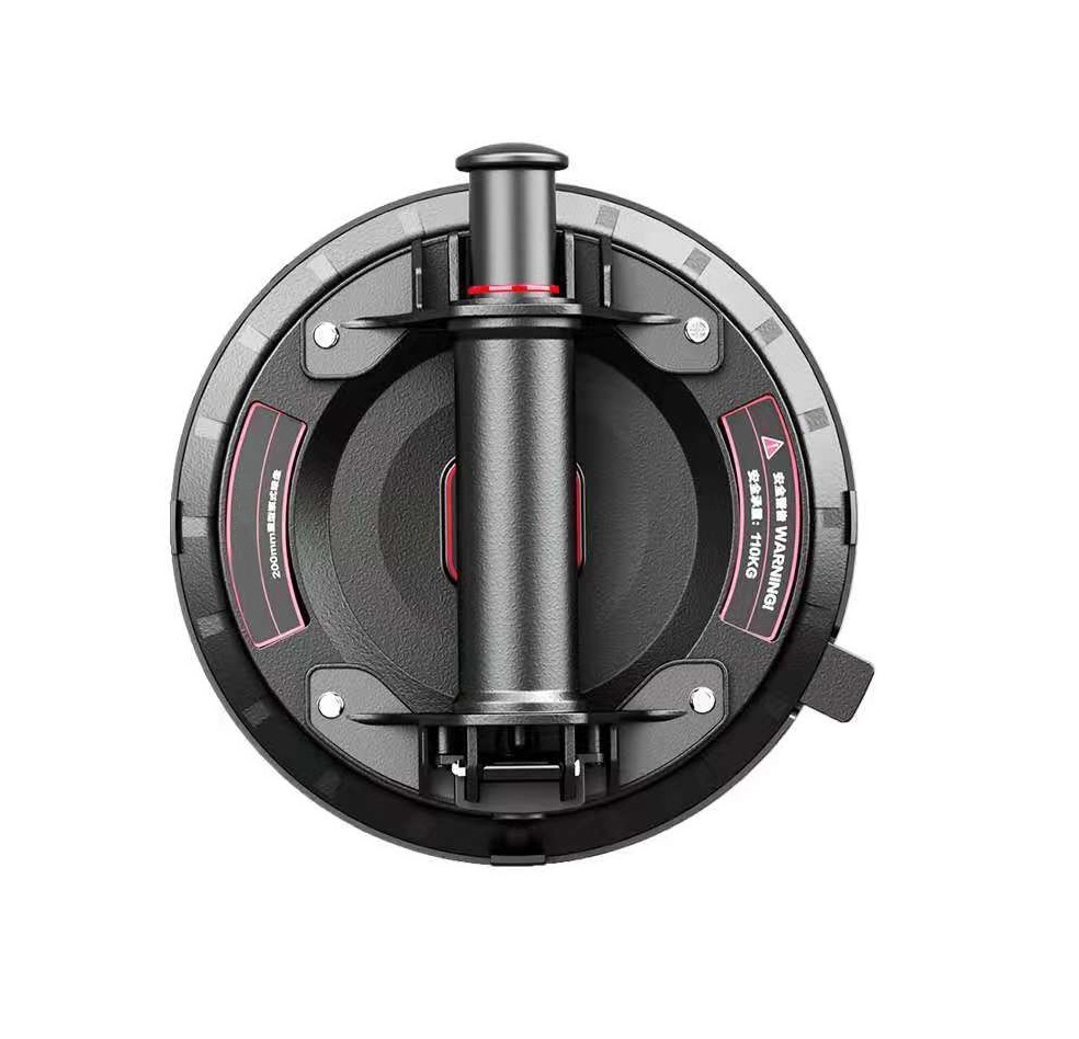 Ventouse professionnelle / support de verre de 200 mm de TM avec pompe à vide - Capacité de charge de 110 kg