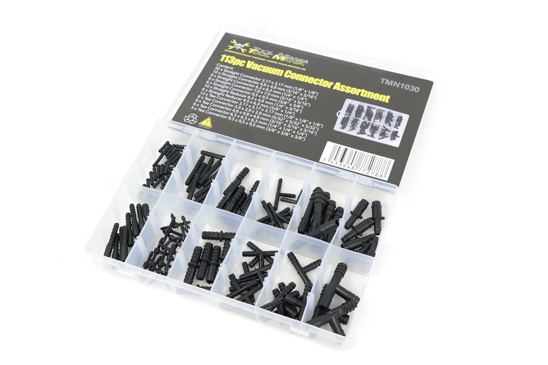 Assortiment de 113 connecteurs de lignes de vide TM