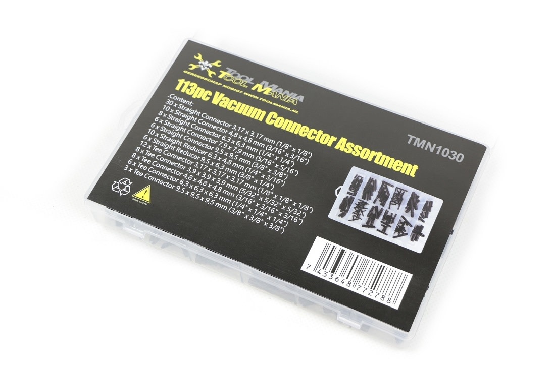 Assortiment de 113 connecteurs de lignes de vide TM
