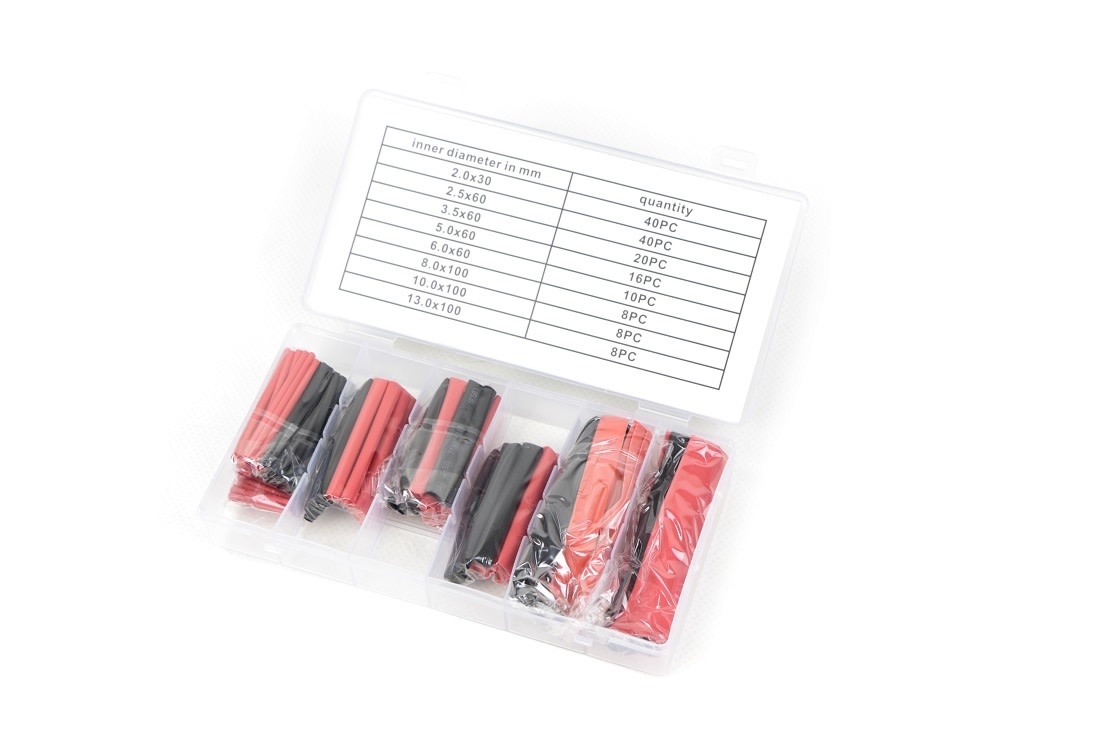 Assortiment de 150 gaines thermorétractables étanches TM