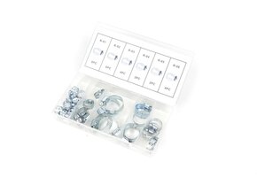 Assortiment de 26 colliers de serrage pour tuyaux TM