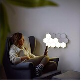 TM Éclairage mural tactile en forme d'hexagone - Éclairage intérieur - Éclairage mural créatif - Lot de 6