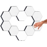 TM Éclairage mural tactile en forme d'hexagone - Éclairage intérieur - Éclairage mural créatif - Lot de 6