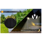 TM Lampe Extérieure sur Pied LED - Luminaire Solaire IP65 Noir