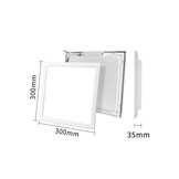 TM Éclairage LED Panneau 30 x 30 Standard Lumen 4000K Blanc Brillant 18W