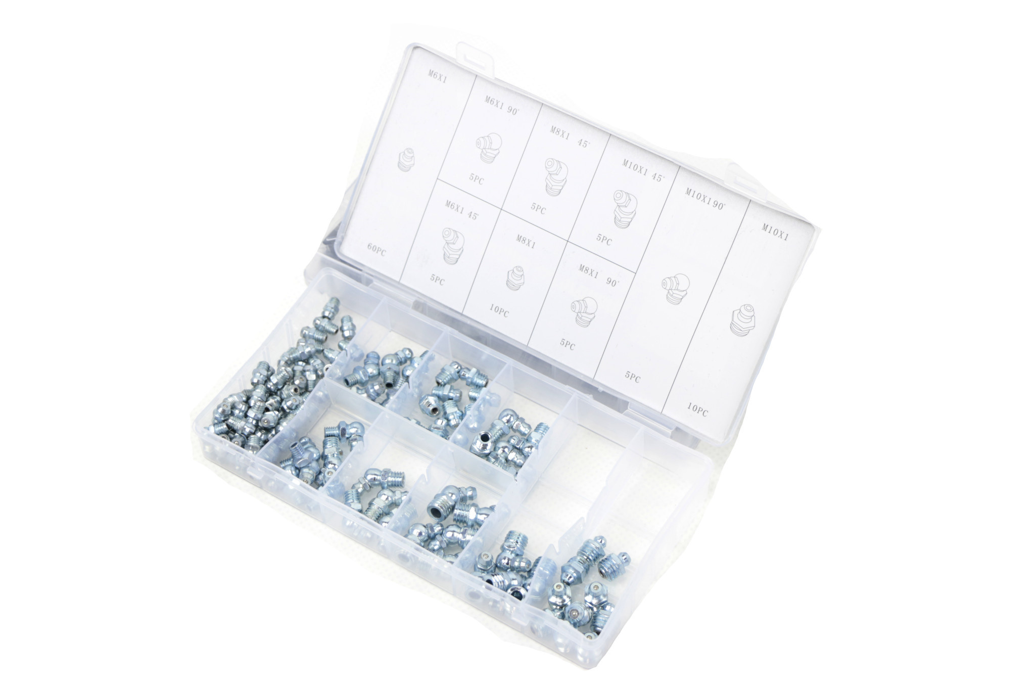 Assortiment de 110 embouts de graissage TM
