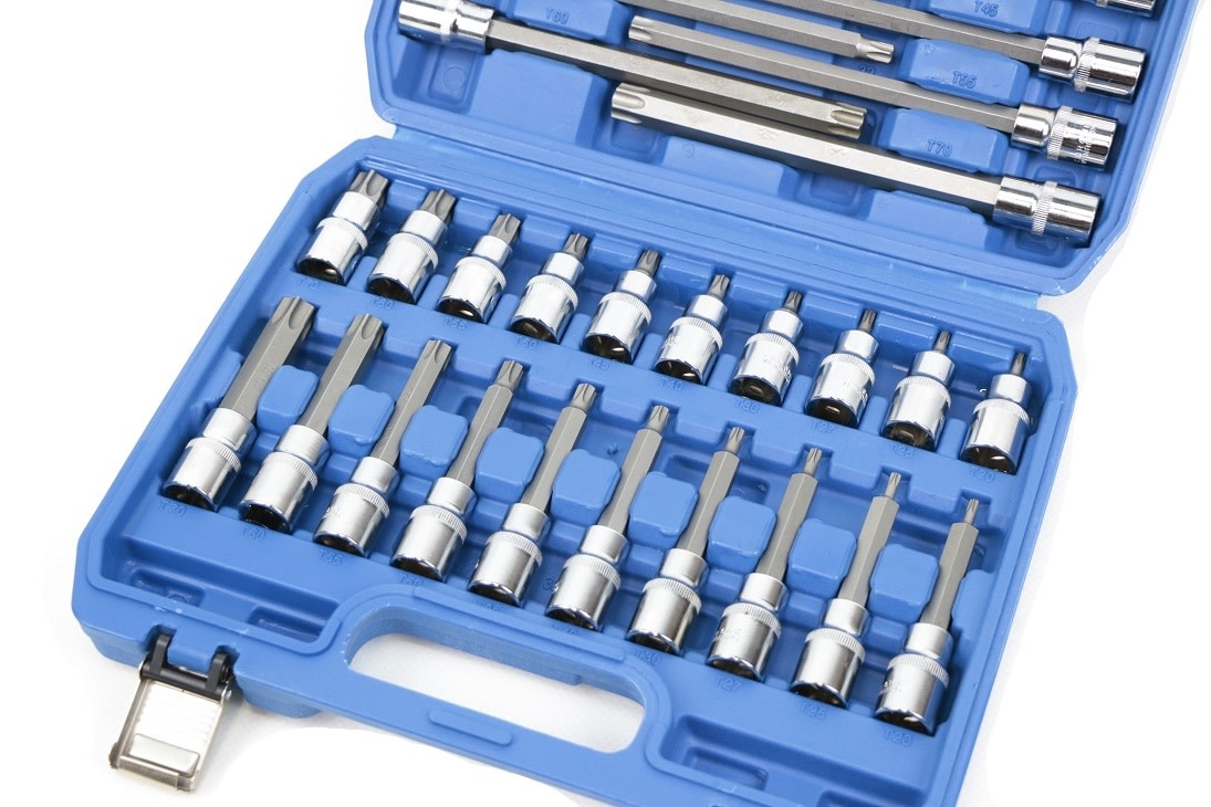 Ensemble de douilles Torx 1/2" TM Profi 32 pièces