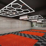 TM Led nid d abeille , Hexagon Lighting , Eclairage hexagonale , Eclairage led nid d abeille 241 x 478 cm